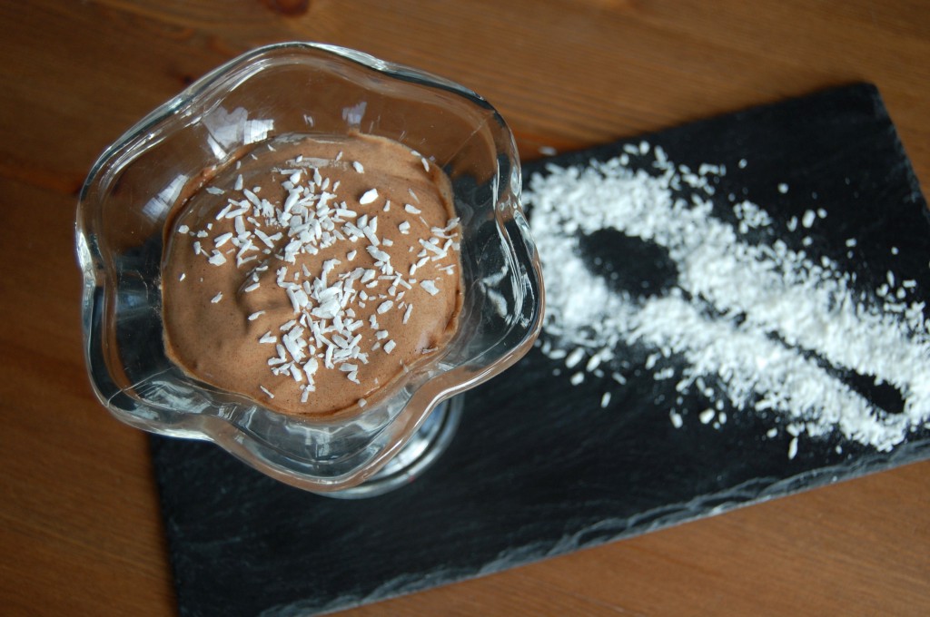 Banana Ice-Cream with Chocolate Whey