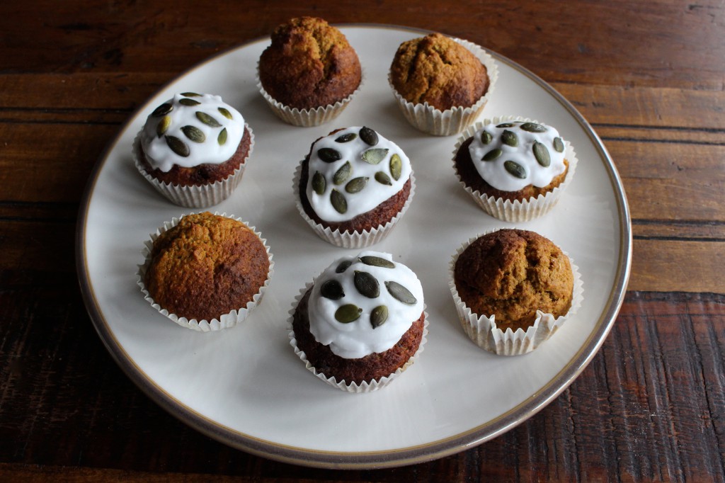 Healthy pumpkin muffins